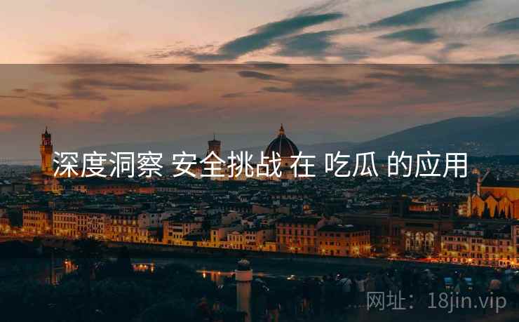 深度洞察 安全挑战 在 吃瓜 的应用