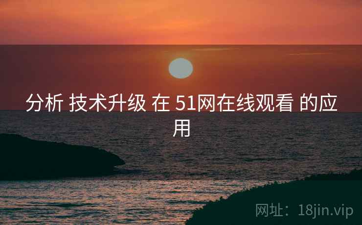 分析 技术升级 在 51网在线观看 的应用